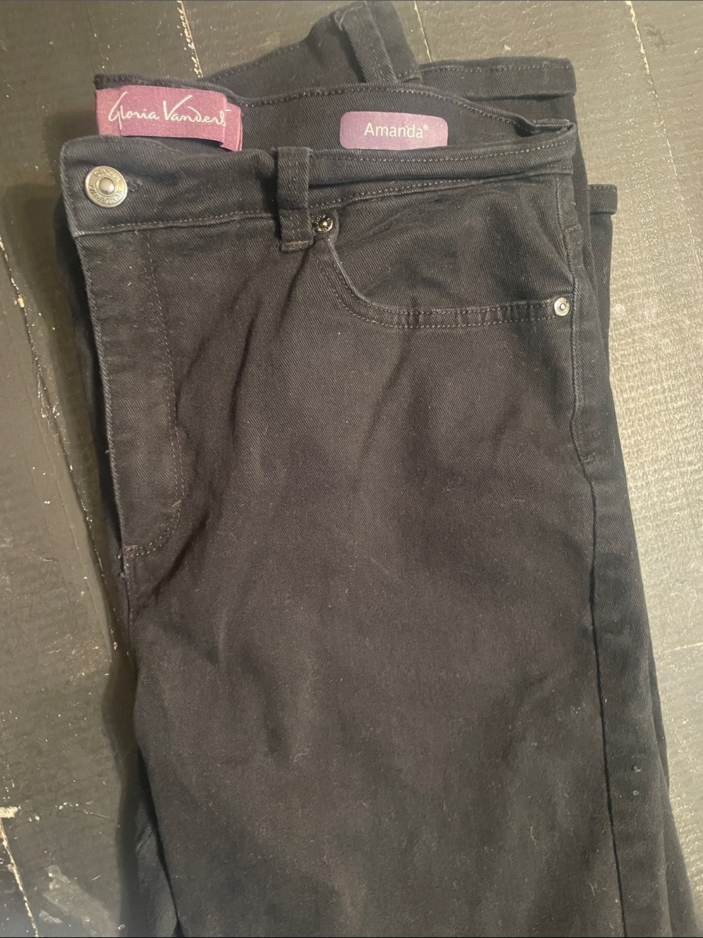 Gloria Vanderbilt Amanda Skinny Jeans in Black